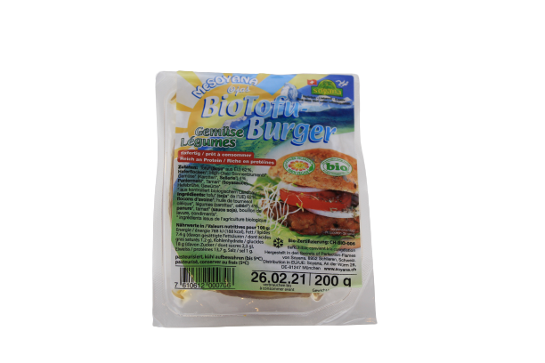 Tofu Burger Gemüse BIO