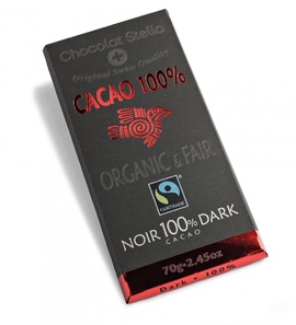 Chocolat Stella "100% Dark" Organic & Fair Trade