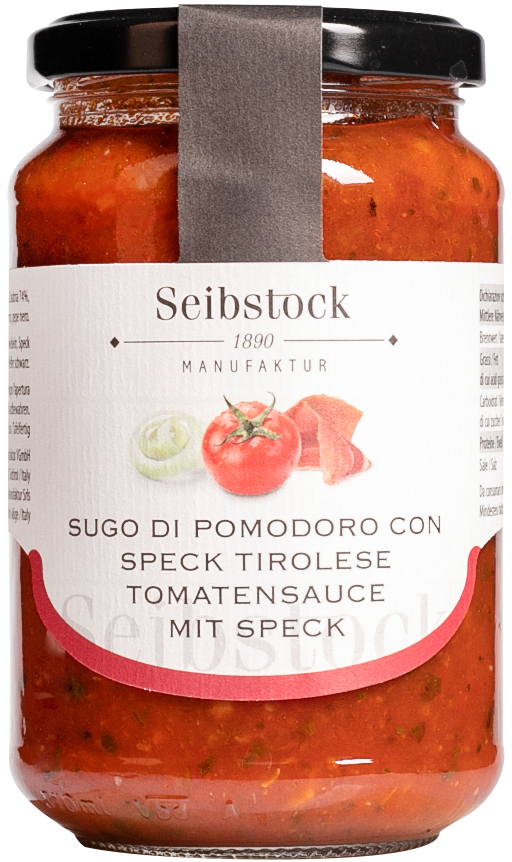 Tomatensauce mit Südtiroler Speck