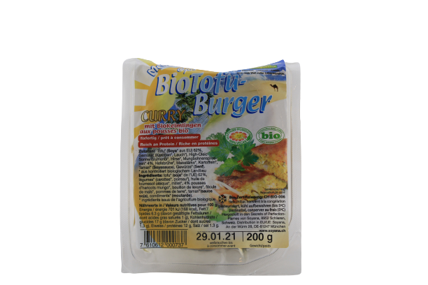 Tofu Burger mit Curry BIO